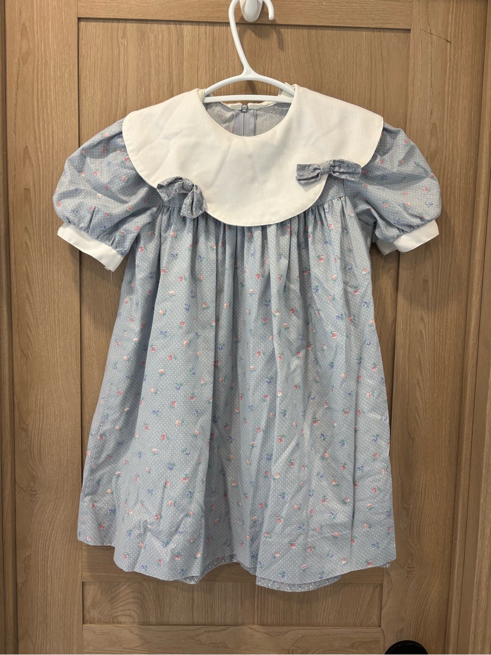 Vintage Girls Prairie Dress Collared Size 5
